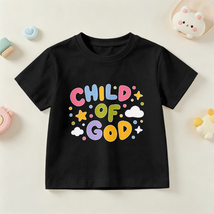 Christianartworkshop T-shirt enfant « Enfant de Dieu » en lettres capitales pastel fantaisistes - Noir - US/UK/AU 14, EU170 - image 24