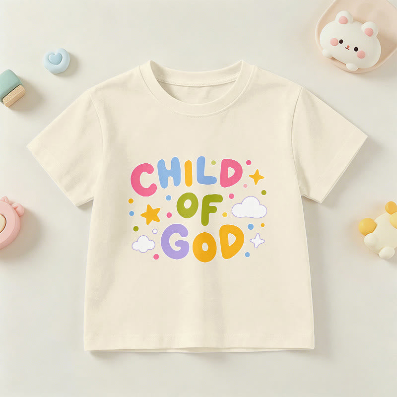Christianartworkshop T-shirt enfant « Enfant de Dieu » en lettres capitales pastel fantaisistes - Beige - US/UK/AU 14, EU170 - image 21