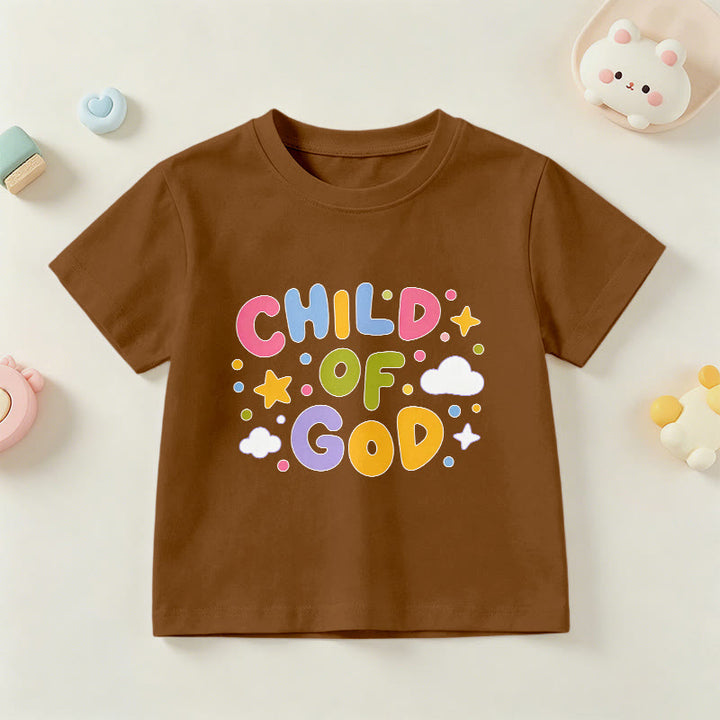 Christianartworkshop T-shirt enfant « Enfant de Dieu » en lettres capitales pastel fantaisistes - Brun - US/UK/AU 14, EU170 - image 18