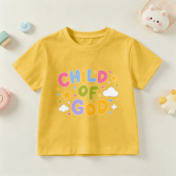 Christianartworkshop T-shirt enfant « Enfant de Dieu » en lettres capitales pastel fantaisistes - Jaune - US/UK/AU 14, EU170 - image 27