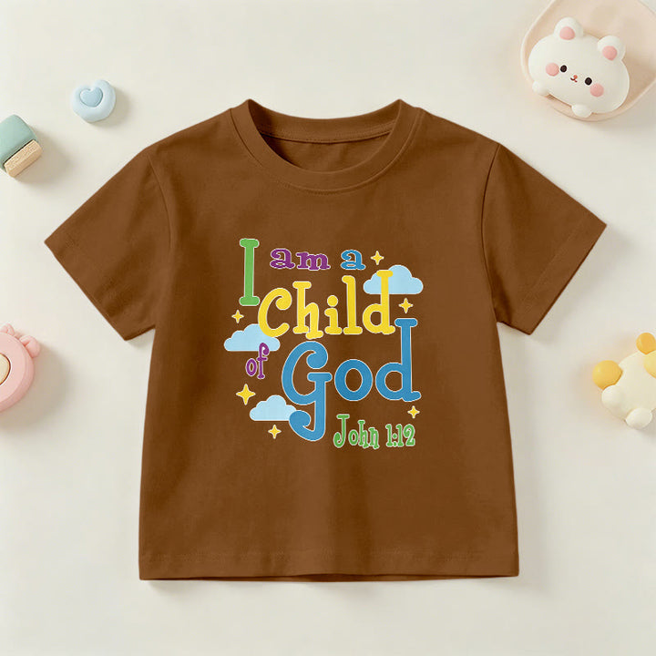 Christianartworkshop T-shirt enfant « Je suis enfant de Dieu » avec un nuage et une étoile fantaisistes et inspirants (Jean 1:12) - Brun - US/UK/AU 14, EU170 - image 18