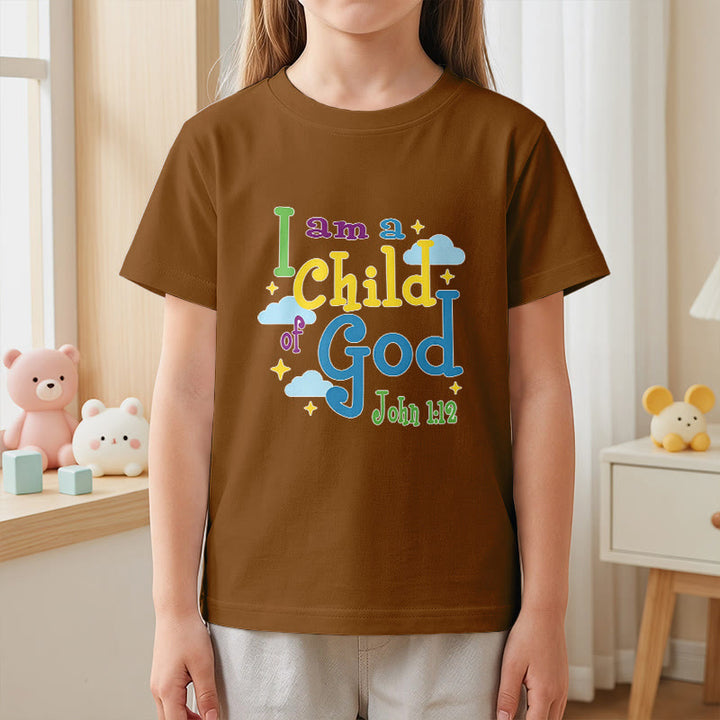 Christianartworkshop T-shirt enfant « Je suis enfant de Dieu » avec un nuage et une étoile fantaisistes et inspirants (Jean 1:12) - image 19