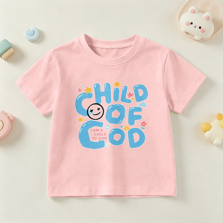 Christianartworkshop T-shirt enfant « Enfant de Dieu » avec un smiley fantaisiste et des motifs floraux - Rose - US/UK/AU 14, EU170 - image 15