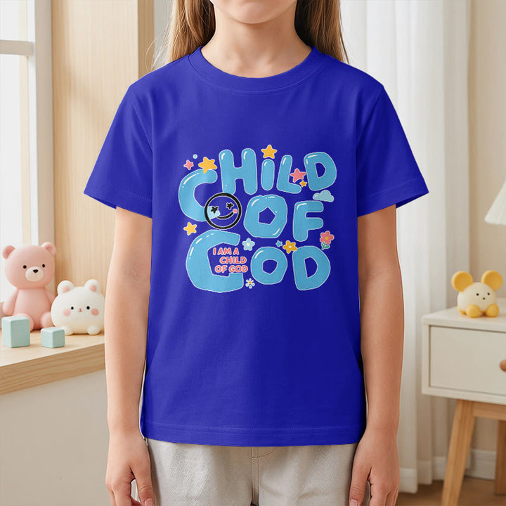 Christianartworkshop T-shirt enfant « Enfant de Dieu » avec un smiley fantaisiste et des motifs floraux - image 8