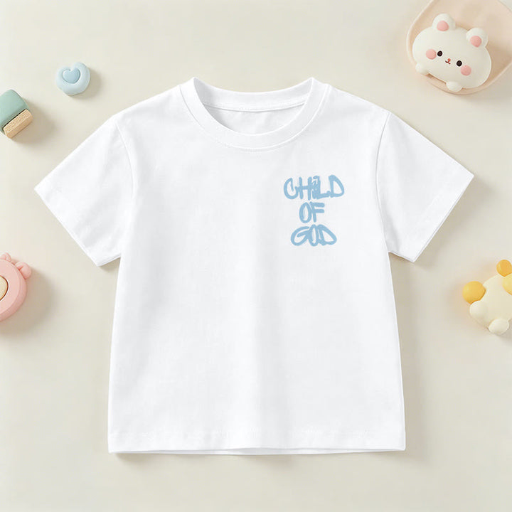 Christianartworkshop T-shirt enfant avec verset biblique dévotionnel « Enfant de Dieu » (Psaume 23) - image 3