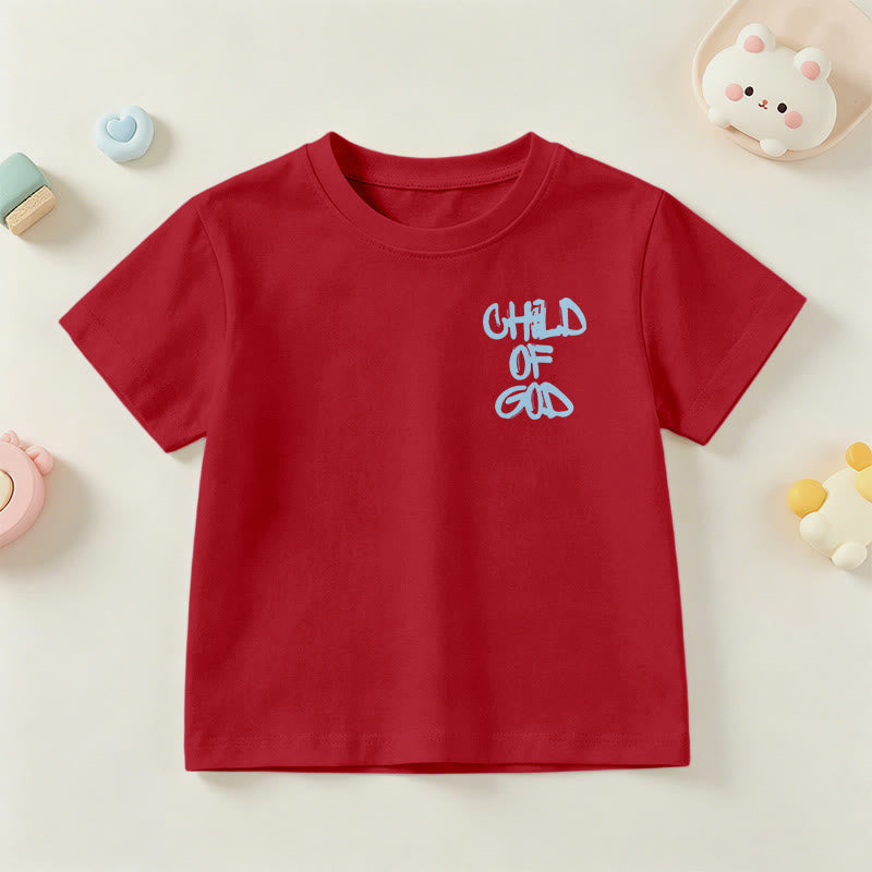 Christianartworkshop T-shirt enfant avec verset biblique dévotionnel « Enfant de Dieu » (Psaume 23) - image 18