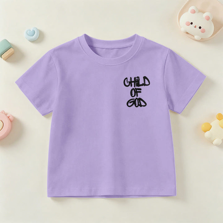 Christianartworkshop T-shirt enfant avec verset biblique dévotionnel « Enfant de Dieu » (Psaume 23) - image 13