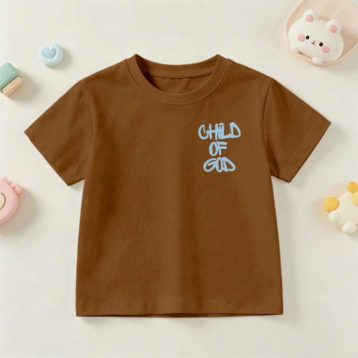 Christianartworkshop T-shirt enfant avec verset biblique dévotionnel « Enfant de Dieu » (Psaume 23) - image 33