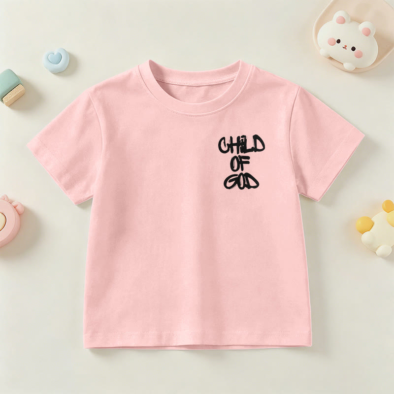 Christianartworkshop T-shirt enfant avec verset biblique dévotionnel « Enfant de Dieu » (Psaume 23) - image 21