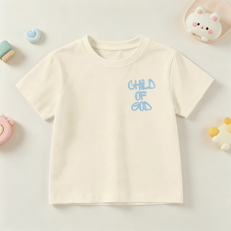 Christianartworkshop T-shirt enfant avec verset biblique dévotionnel « Enfant de Dieu » (Psaume 23) - image 38
