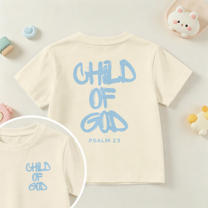 Christianartworkshop T-shirt enfant avec verset biblique dévotionnel « Enfant de Dieu » (Psaume 23) - Beige - US/UK/AU 14, EU170 - image 35