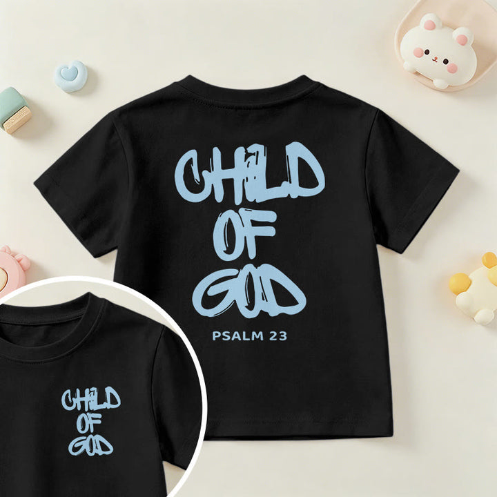 Christianartworkshop T-shirt enfant avec verset biblique dévotionnel « Enfant de Dieu » (Psaume 23) - Noir - US/UK/AU 14, EU170 - image 40