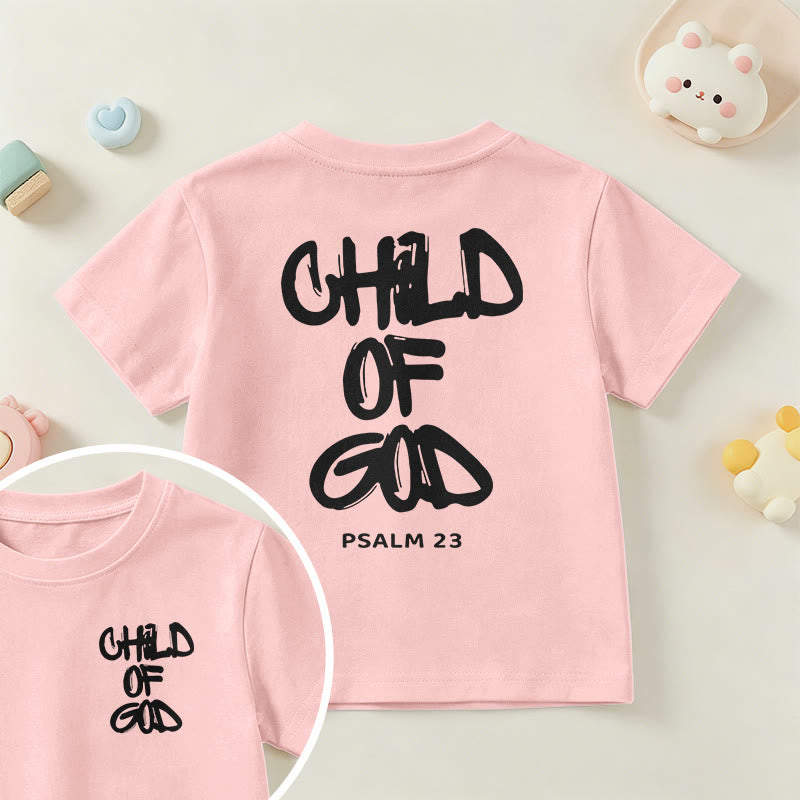 Christianartworkshop T-shirt enfant avec verset biblique dévotionnel « Enfant de Dieu » (Psaume 23) - Rose - US/UK/AU 14, EU170 - image 20