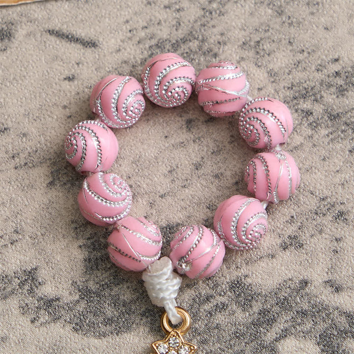 Christianartworkshop Chapelet de doigt rose scintillant : Petite dévotion avec des paillettes - image 6