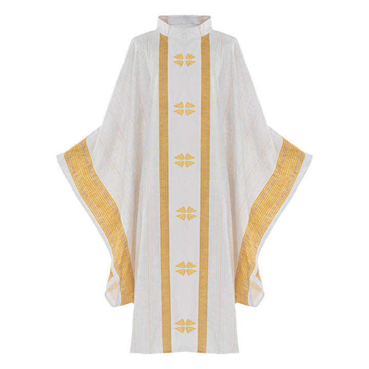 Christianartworkshop Chasuble traditionnelle du clergé avec panneau central et motifs floraux - image 7