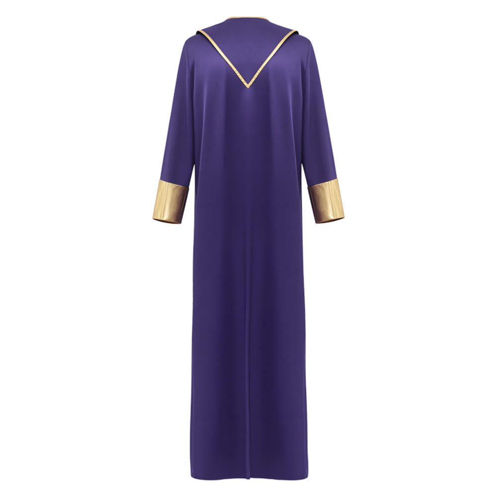 Christianartworkshop Robe de pasteur traditionnelle avec croix verticale et bordure aux manches - image 20