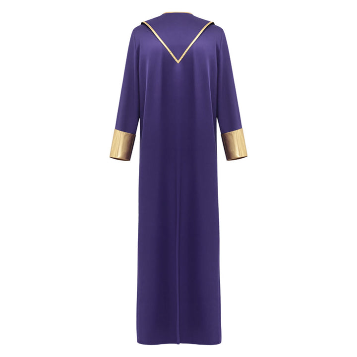 Christianartworkshop Robe de pasteur traditionnelle avec croix verticale et bordure aux manches - image 20
