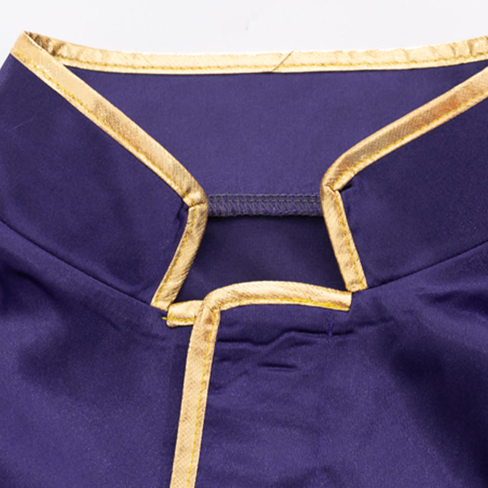 Christianartworkshop Robe de pasteur traditionnelle avec croix verticale et bordure aux manches - image 23