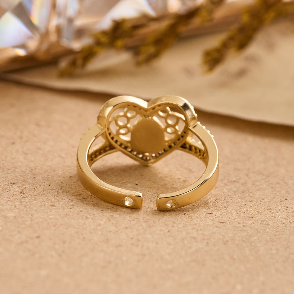 Christianartworkshop Bague en zircon en forme de cœur à l'effigie de Notre-Dame de Guadalupe : un symbole de l'amour divin - image 5