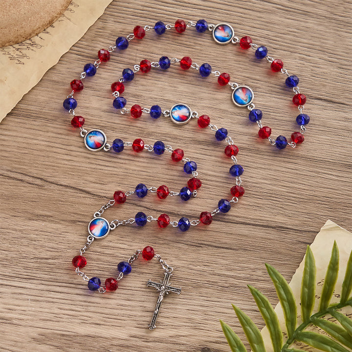 Christianartworkshop Chapelet de la Miséricorde Divine aux couleurs vibrantes : un rappel de la grâce céleste - image 2