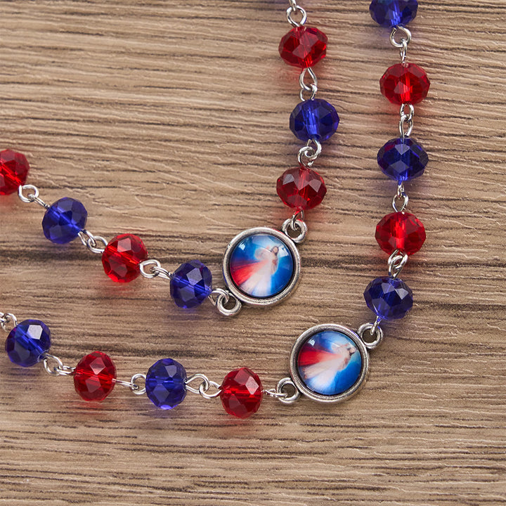 Christianartworkshop Chapelet de la Miséricorde Divine aux couleurs vibrantes : un rappel de la grâce céleste - image 4