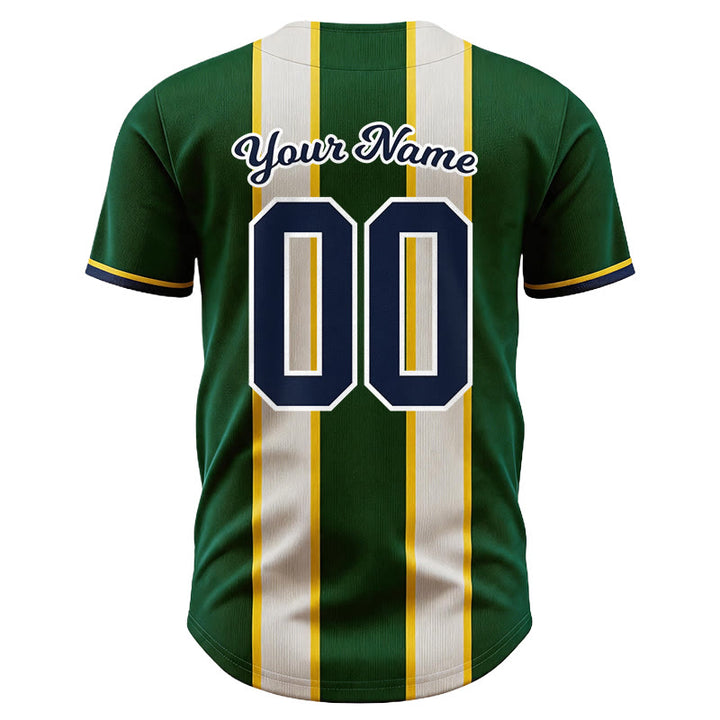 Christianartworkshop Maillot de baseball rayé à boutons personnalisé avec nom et numéro de l'équipe Jesus - image 2