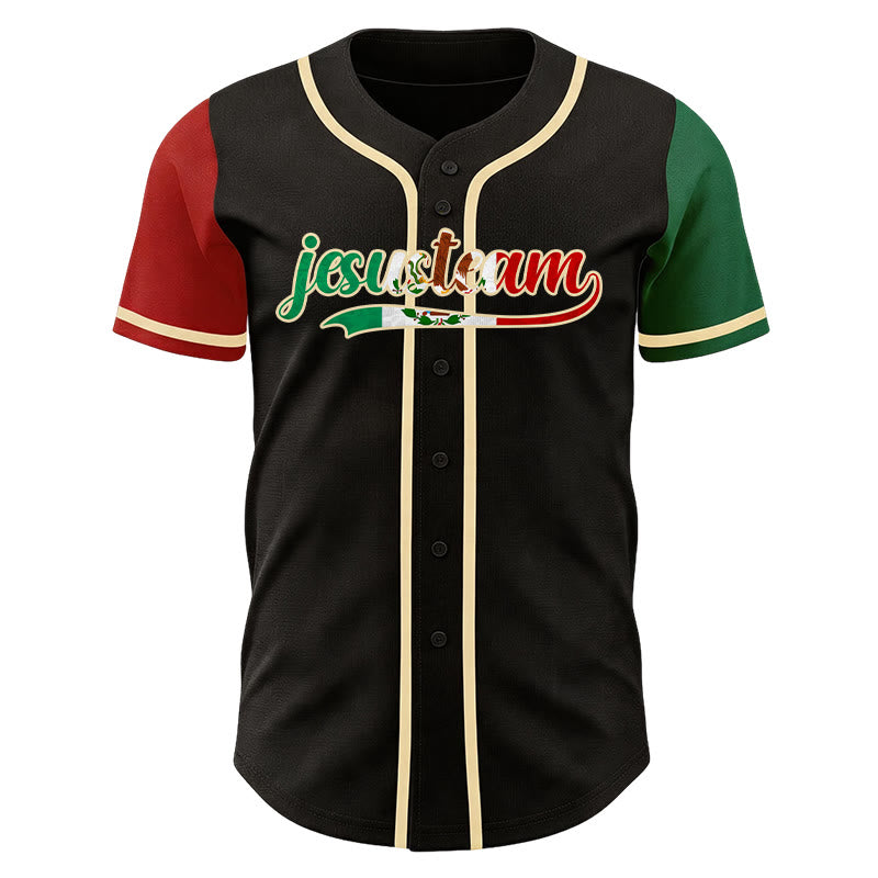 Maillot de baseball personnalisé Christianartworkshop avec nom et numéro, héritage, foi, équipe de Jésus - image 1