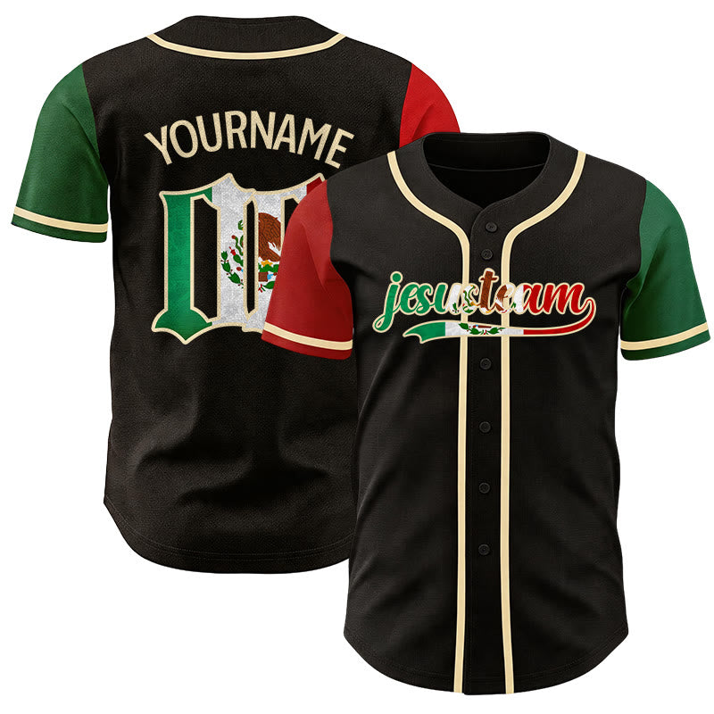Maillot de baseball personnalisé Christianartworkshop avec nom et numéro, héritage, foi, équipe de Jésus - 5XL - Nom & Numéro personnalisé - image 0