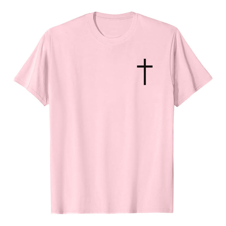 Christianartworkshop T-shirt premium à manches courtes avec inscription « Le fer aiguise le fer » (Proverbes 27:17), imprimé croisé sur la poitrine et dans le dos. - image 10