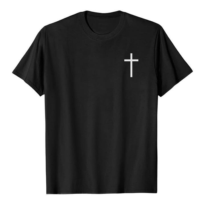 Christianartworkshop T-shirt chrétien premium à manches courtes avec imprimé recto verso sur la promesse de force classique - image 1