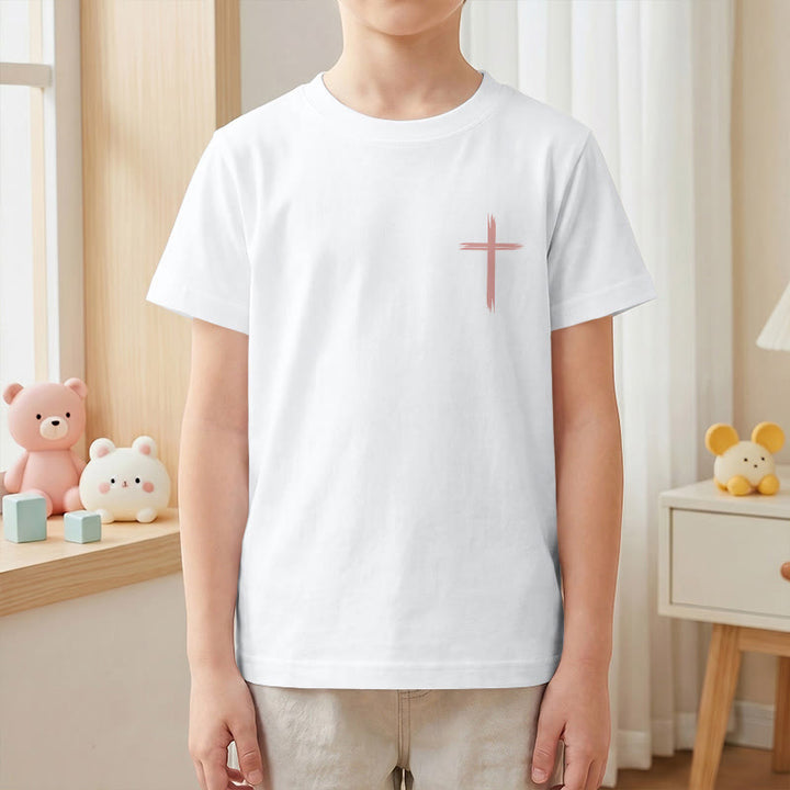 Christianartworkshop T-shirt à manches courtes Faith Kids classique à motif floral « Que tout ce que vous faites soit fait avec amour » - image 4