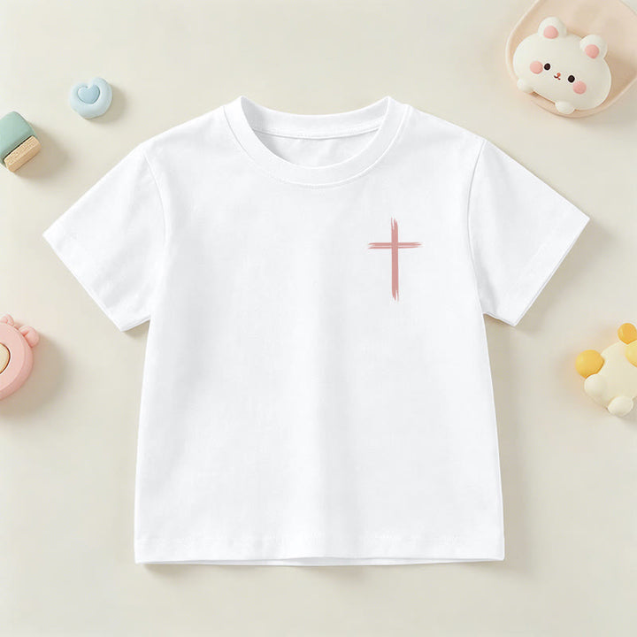 Christianartworkshop T-shirt à manches courtes Faith Kids classique à motif floral « Que tout ce que vous faites soit fait avec amour » - image 3