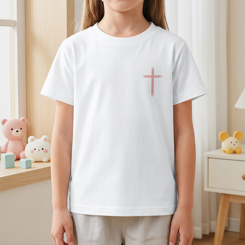 Christianartworkshop T-shirt à manches courtes Faith Kids classique à motif floral « Que tout ce que vous faites soit fait avec amour » - image 5