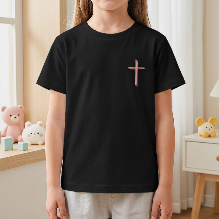 Christianartworkshop T-shirt à manches courtes Faith Kids classique à motif floral « Que tout ce que vous faites soit fait avec amour » - image 41