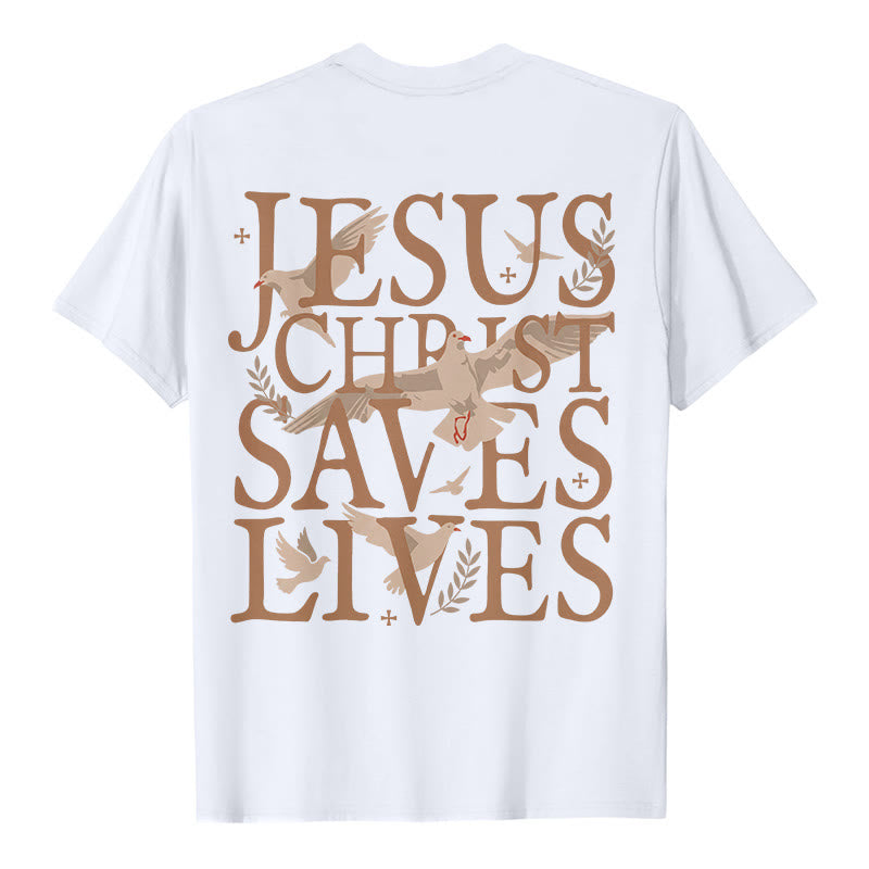 T-shirt graphique Christianartworkshop avec le visage de Jésus et la couronne d'épines - image 2