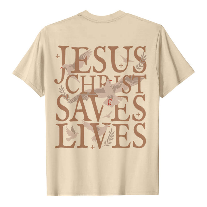 T-shirt graphique Christianartworkshop avec le visage de Jésus et la couronne d'épines - image 7