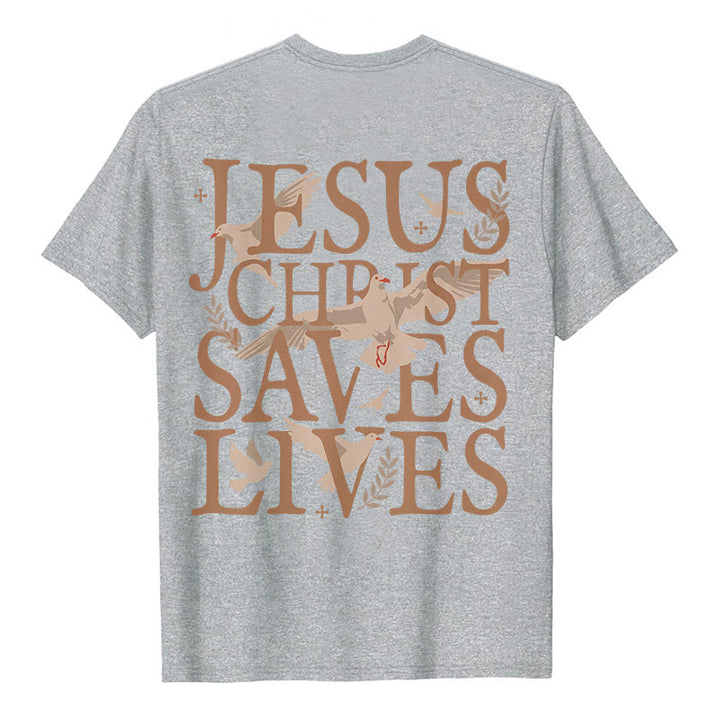 T-shirt graphique Christianartworkshop avec le visage de Jésus et la couronne d'épines - image 10