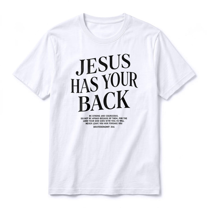 Christianartworkshop T-shirt à manches courtes premium « Jésus veille sur toi » pour croyants confiants - image 6