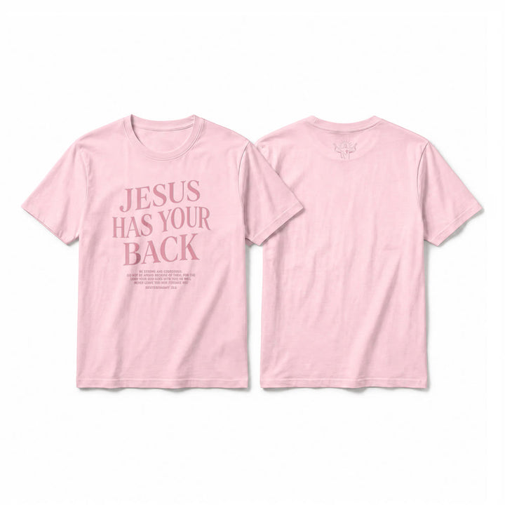 Christianartworkshop T-shirt à manches courtes premium « Jésus veille sur toi » pour croyants confiants - Rose - 2XL - image 25