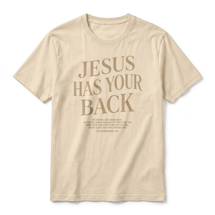 Christianartworkshop T-shirt à manches courtes premium « Jésus veille sur toi » pour croyants confiants - image 2