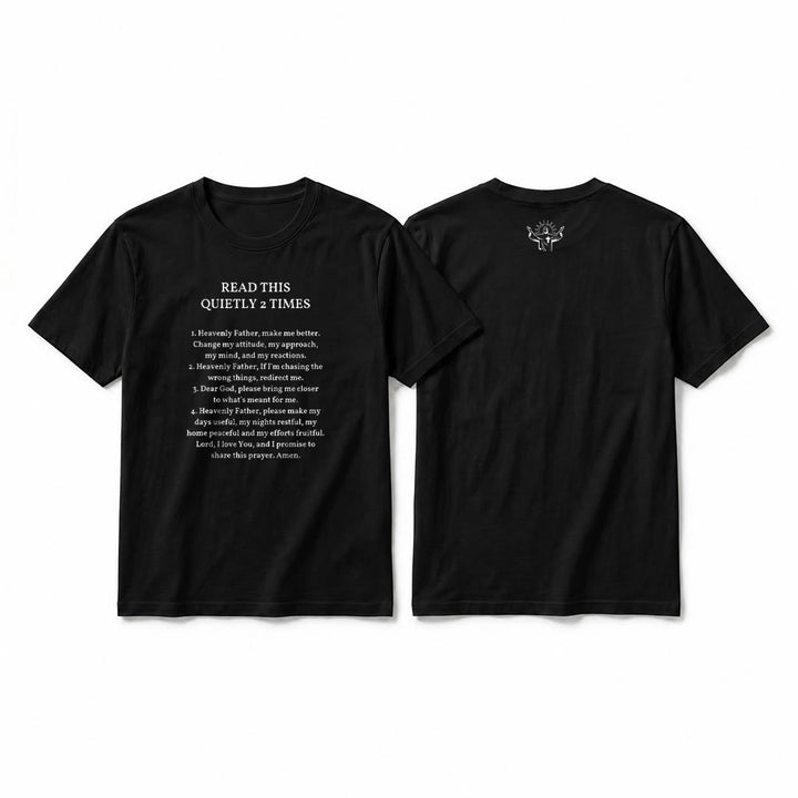 Christianartworkshop T-shirt à manches courtes humoristique de qualité supérieure « Lisez ceci deux fois en silence » - Noir - 2XL - image 8