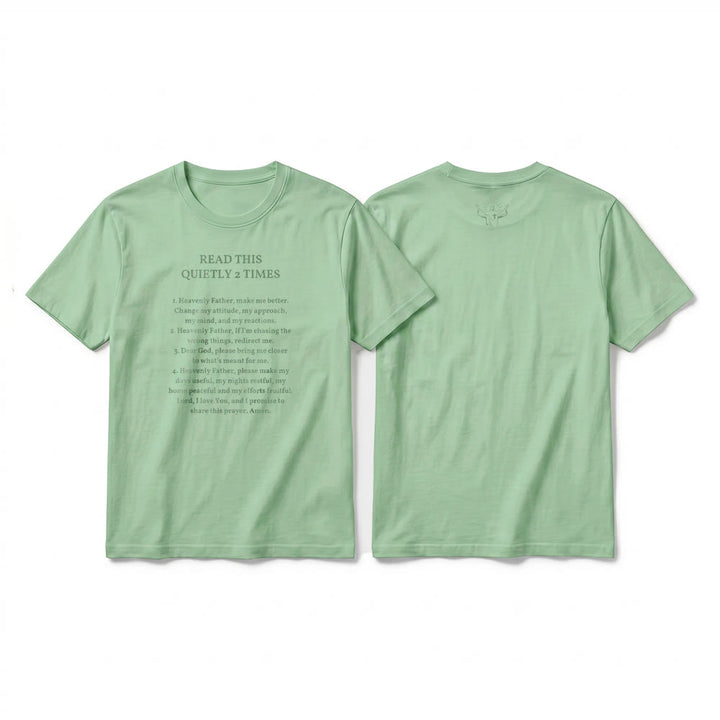 Christianartworkshop T-shirt à manches courtes humoristique de qualité supérieure « Lisez ceci deux fois en silence » - Vert clair - 2XL - image 20