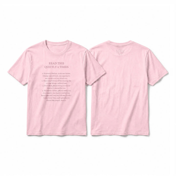 Christianartworkshop T-shirt à manches courtes humoristique de qualité supérieure « Lisez ceci deux fois en silence » - Rose - 2XL - image 26