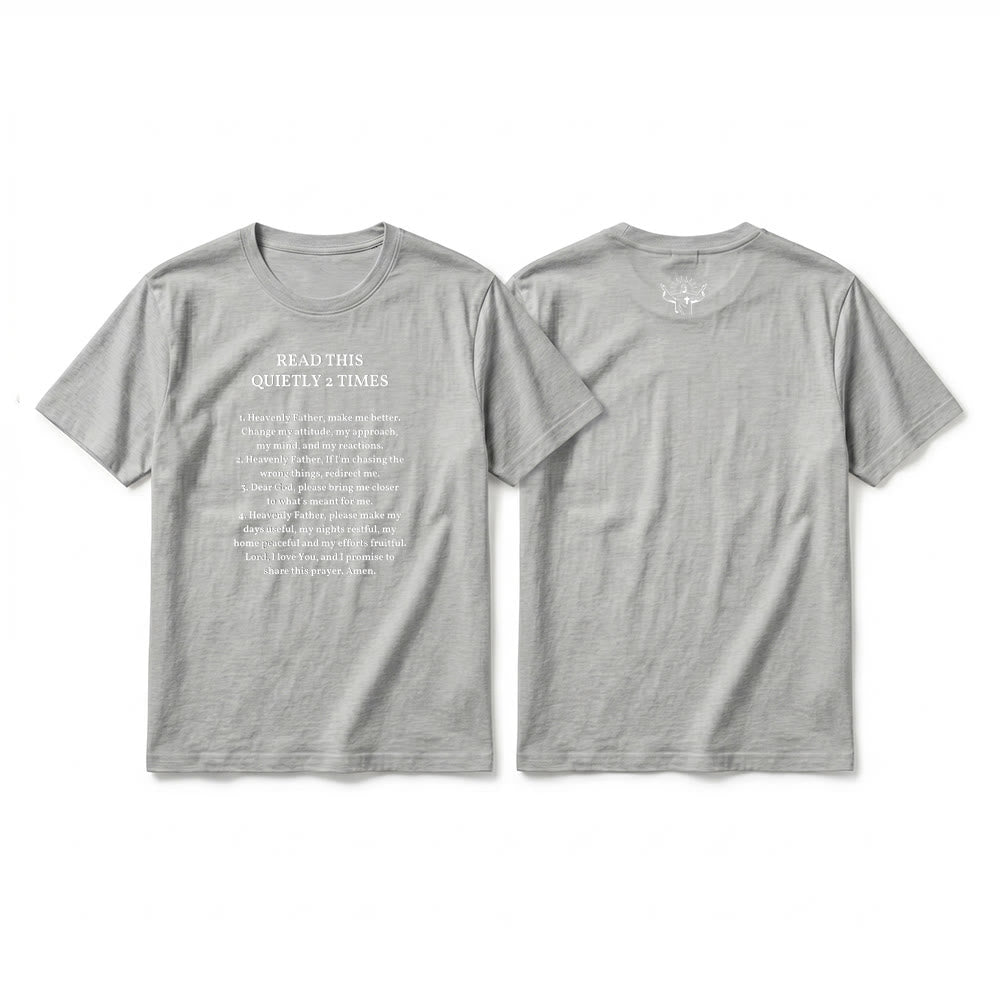 Christianartworkshop T-shirt à manches courtes humoristique de qualité supérieure « Lisez ceci deux fois en silence » - Gris - 2XL - image 11