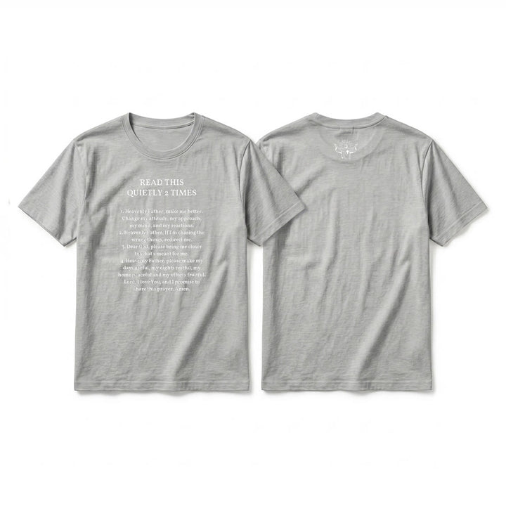 Christianartworkshop T-shirt à manches courtes humoristique de qualité supérieure « Lisez ceci deux fois en silence » - Gris - 2XL - image 11