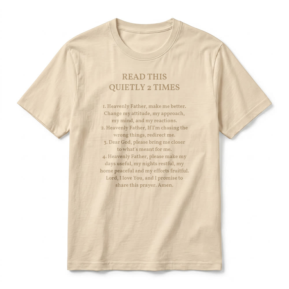 Christianartworkshop T-shirt à manches courtes humoristique de qualité supérieure « Lisez ceci deux fois en silence » - image 15