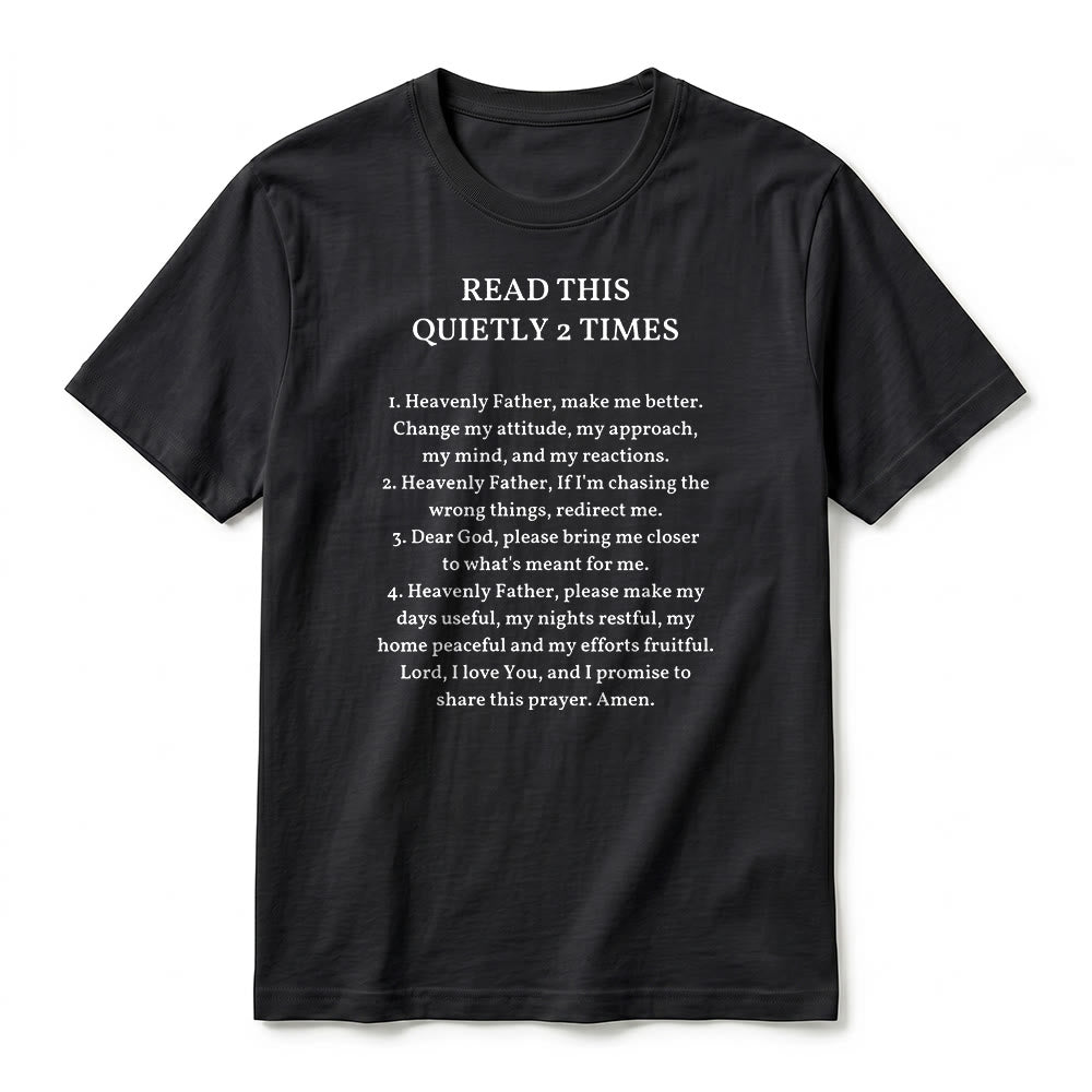 Christianartworkshop T-shirt à manches courtes humoristique de qualité supérieure « Lisez ceci deux fois en silence » - image 9