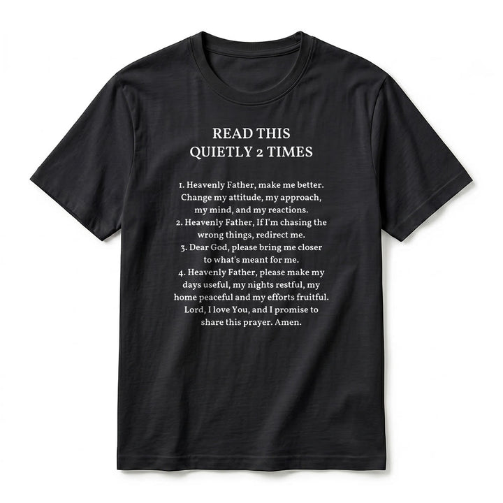 Christianartworkshop T-shirt à manches courtes humoristique de qualité supérieure « Lisez ceci deux fois en silence » - image 9