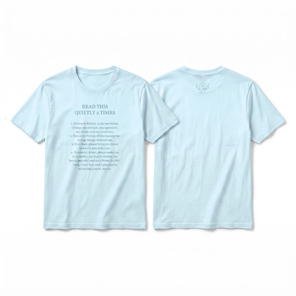 Christianartworkshop T-shirt à manches courtes humoristique de qualité supérieure « Lisez ceci deux fois en silence » - Bleu - 2XL - image 17