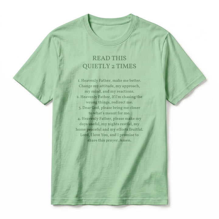 Christianartworkshop T-shirt à manches courtes humoristique de qualité supérieure « Lisez ceci deux fois en silence » - image 21